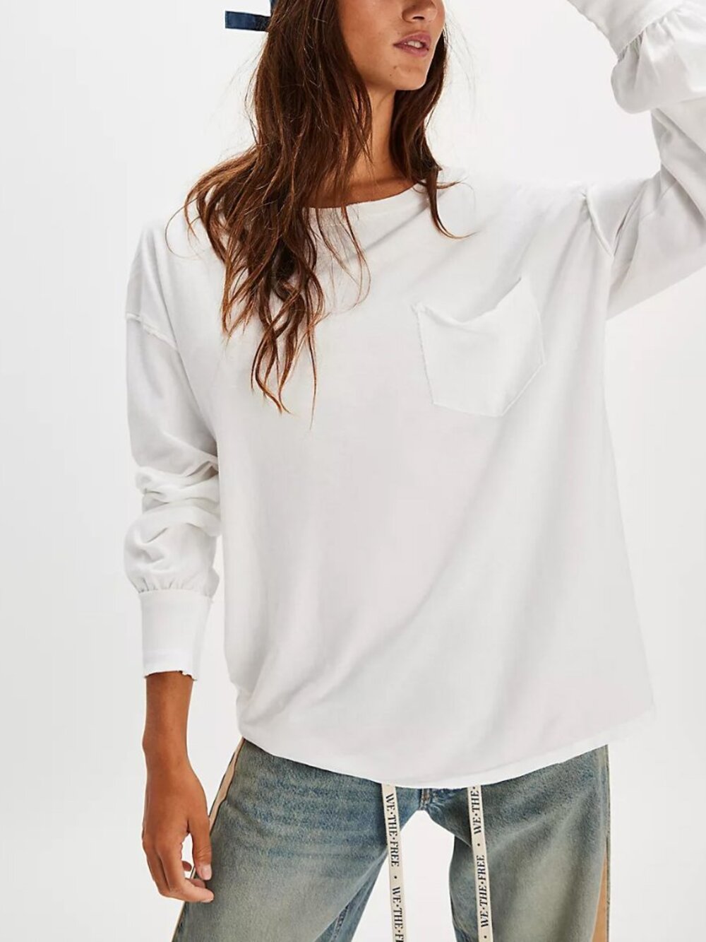 FREE PEOPLE We The Free Fade Into You Tee / Ivory - Picture 13 of 16